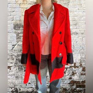 Vintage Hudson’s Bay HBC Point Blanket Wool Coat - Size L